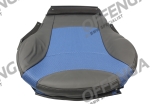Bekleding sportstoel stof/leder (S9LP LAPISBLAU )