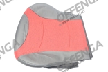 Bekleding zitting stof/leer (S5TB TARTAN RED)