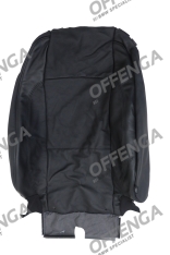 Bekleding rugleuning leer links (SCHWARZ)