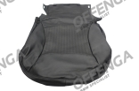 Bekleding basis stoel leer links (CARBON BLACK)
