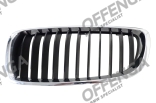 Grill voor links hoogglans zwart
