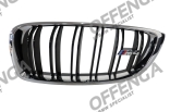 Gril voor links Hoogglans zwart + Chroom M4