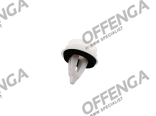 Deurpaneelclip wit met rubber-ring