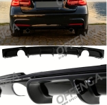 Diffuser hoogglans zwart F30/F31 dubbele uitlaat