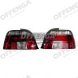 Achterlichtset helder rood/ wit E39