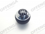 Pookknop leer-chroom MINI R50/R52